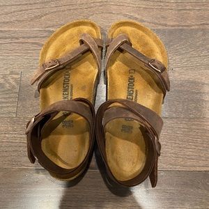 Yara Oil Rubbed Bronze Birkenstock Sandals